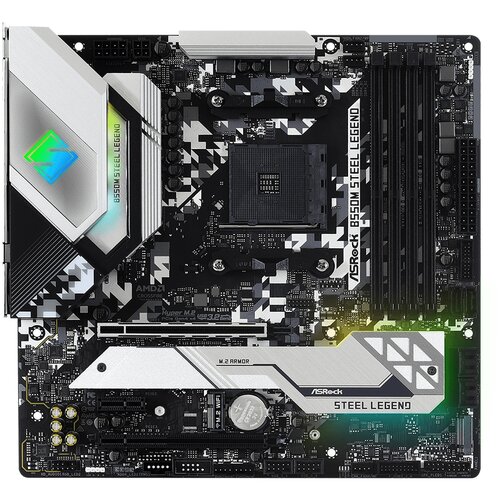 Материнская плата ASROCK B550M STEEL LEGEND (AM4, mATX)