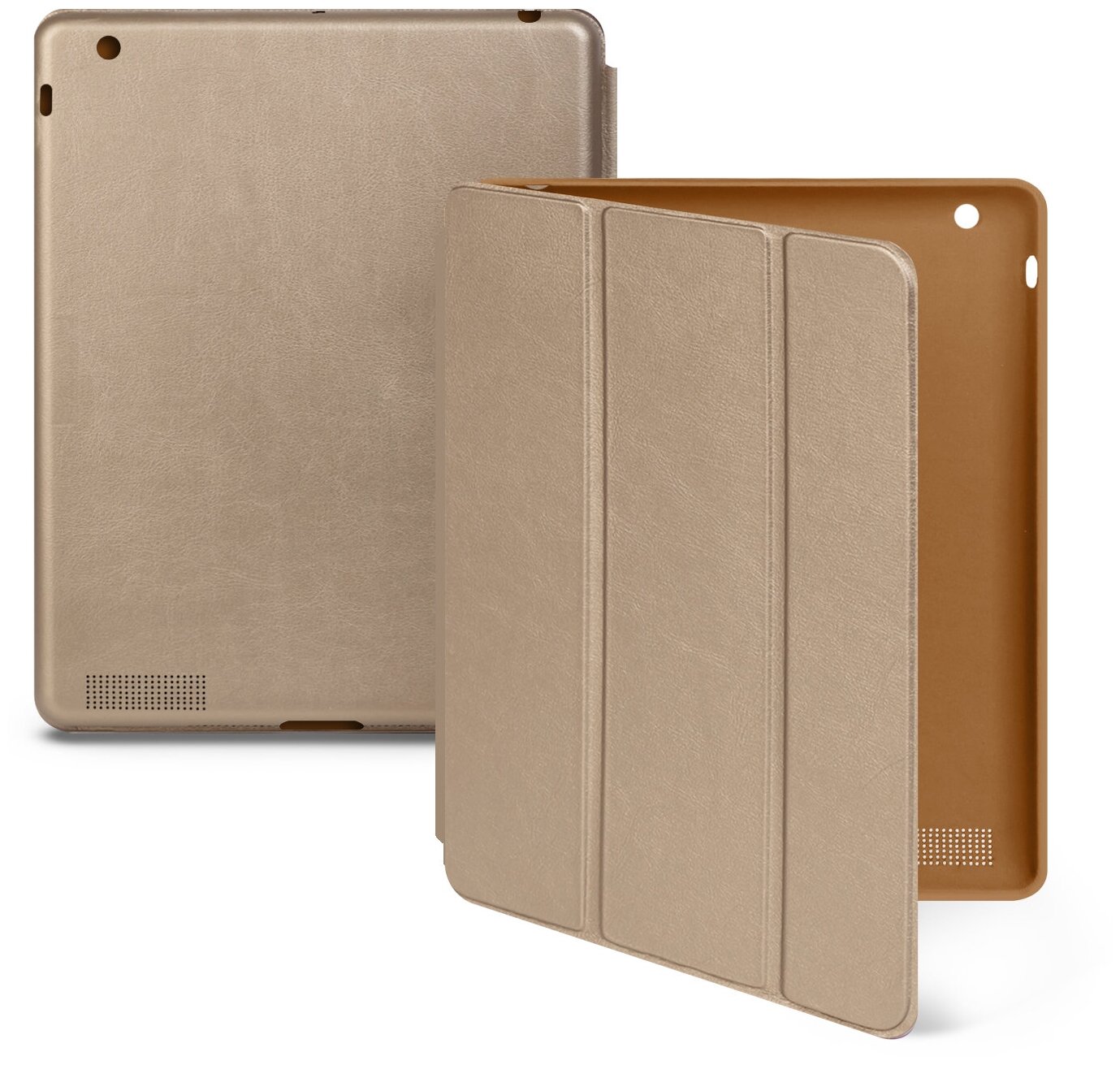 Чехол-книжка для iPad 2 / iPad 3 / iPad 4 Smart Сase, золотой