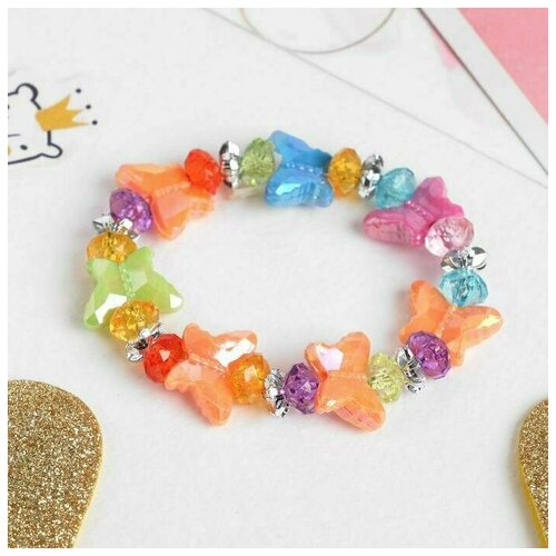 Браслет детский Выбражулька бабочки цвет микс 4000000₽