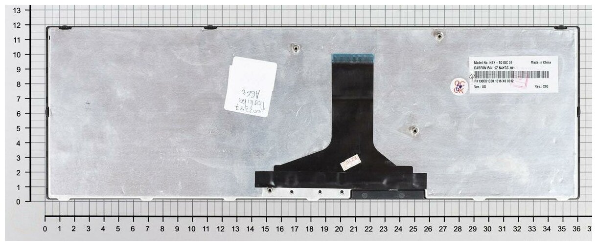 Клавиатура для ноутбука Toshiba MP-09N56SU66981 черная с черной рамкой версия 1