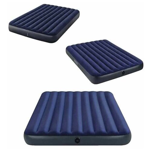 матрас надувной intex classic downy airbed fiber tech 64759 203х152х25 см Матрас надувной двухместный Intex, 152х203х25 см