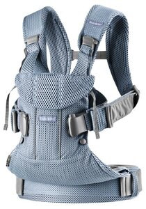 Слинг-эргорюкзак BabyBjorn One Air 3D Mesh для переноски ребенка с рождения и до 3 лет, 3 положения. Голубой