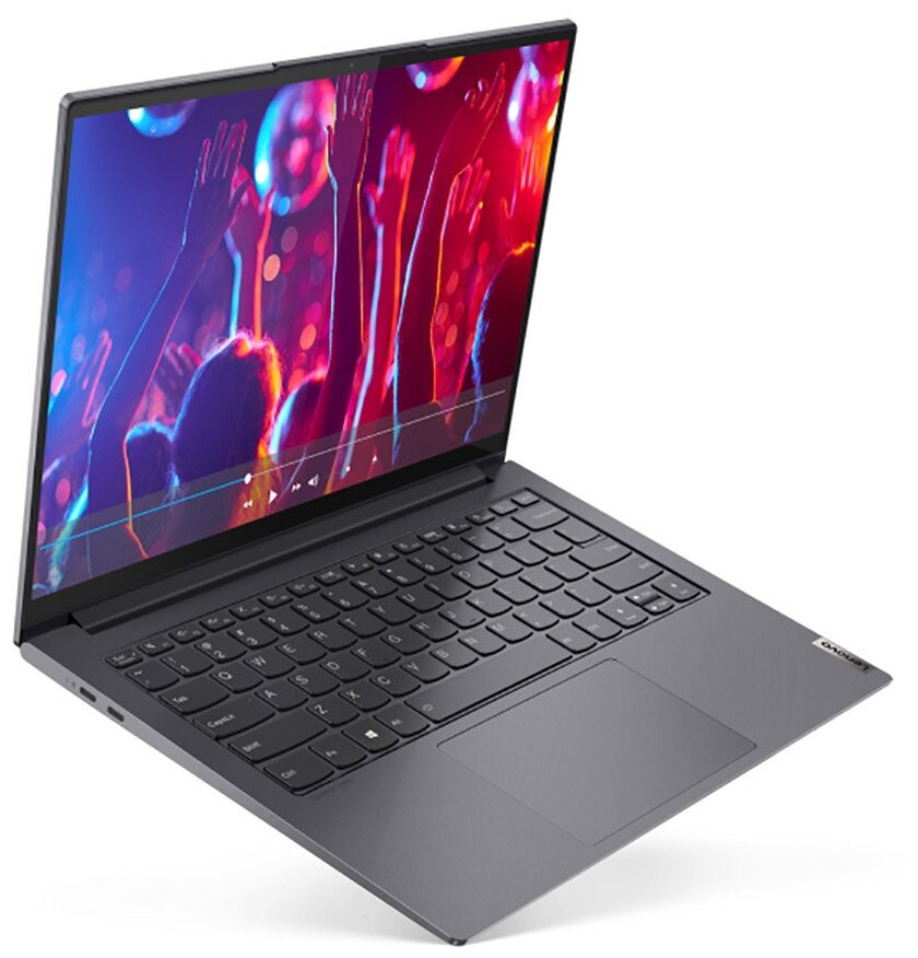 Ноутбук Lenovo Yoga Slim 7 Pro 14IHU5 14 FHD IPSCore i5-11300H8GB256GB SSDIris Xe GraphicsWin 11 Home 64-bitNoODDсерый 82NC006NRU