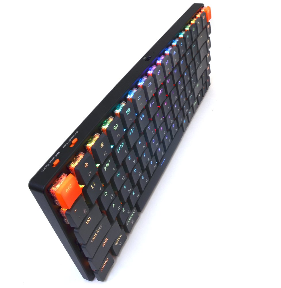 Клавиатура механическая беспроводная Keychron K3, Bluetooth, RGB, Brown Switch, Черный/Серый K3E3 - фото №11