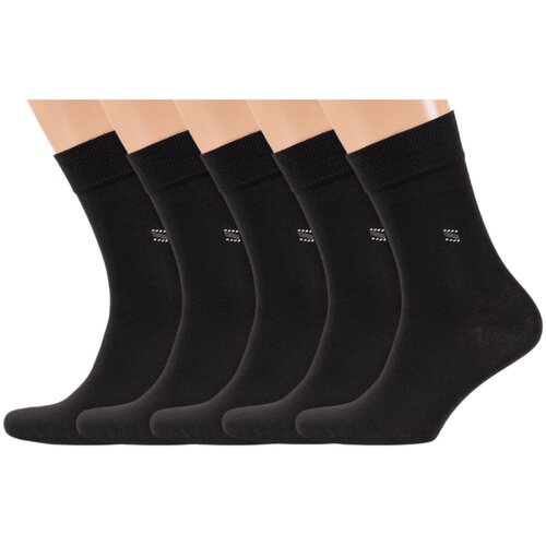 Носки RuSocks, 5 пар, размер 29 (44-45), черный мужские носки rusocks 5 пар размер 29 44 45 черный