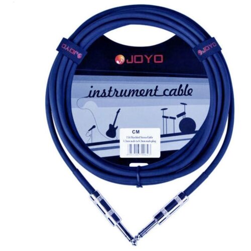 Кабель инструментальный JOYO CM-04 Jack(прямой)-Jack(прямой), 4.5м, синий jack jack cable