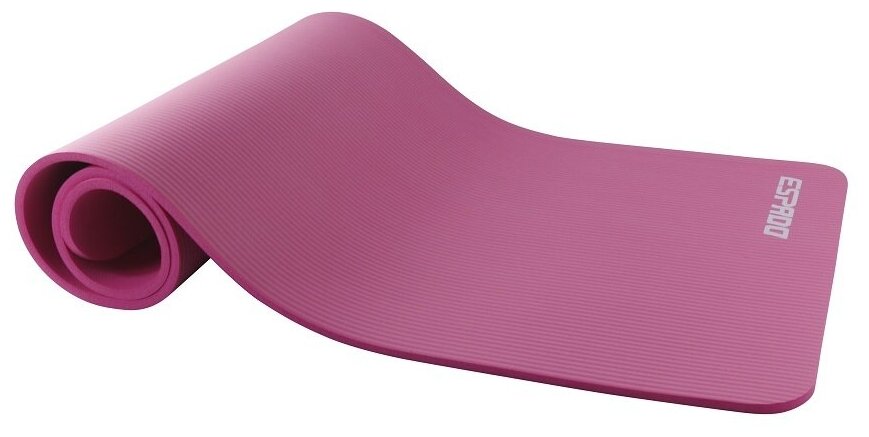 Коврик для йоги и фитнеса ESPADO 183х61х1 см, розовый