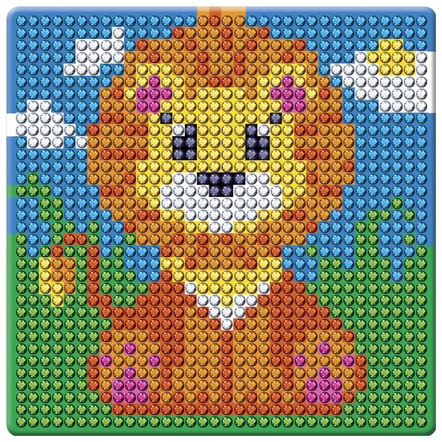 Алмазная мозаика для детей С частичным заполнением Животный мир От 5 лет 10х10 см 429₽