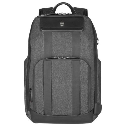 Рюкзак VICTORINOX Architecture Urban 2 Deluxe Backpack 15”, серый, полиэстер/кожа, 31x23x46 см, 23 л, 611954