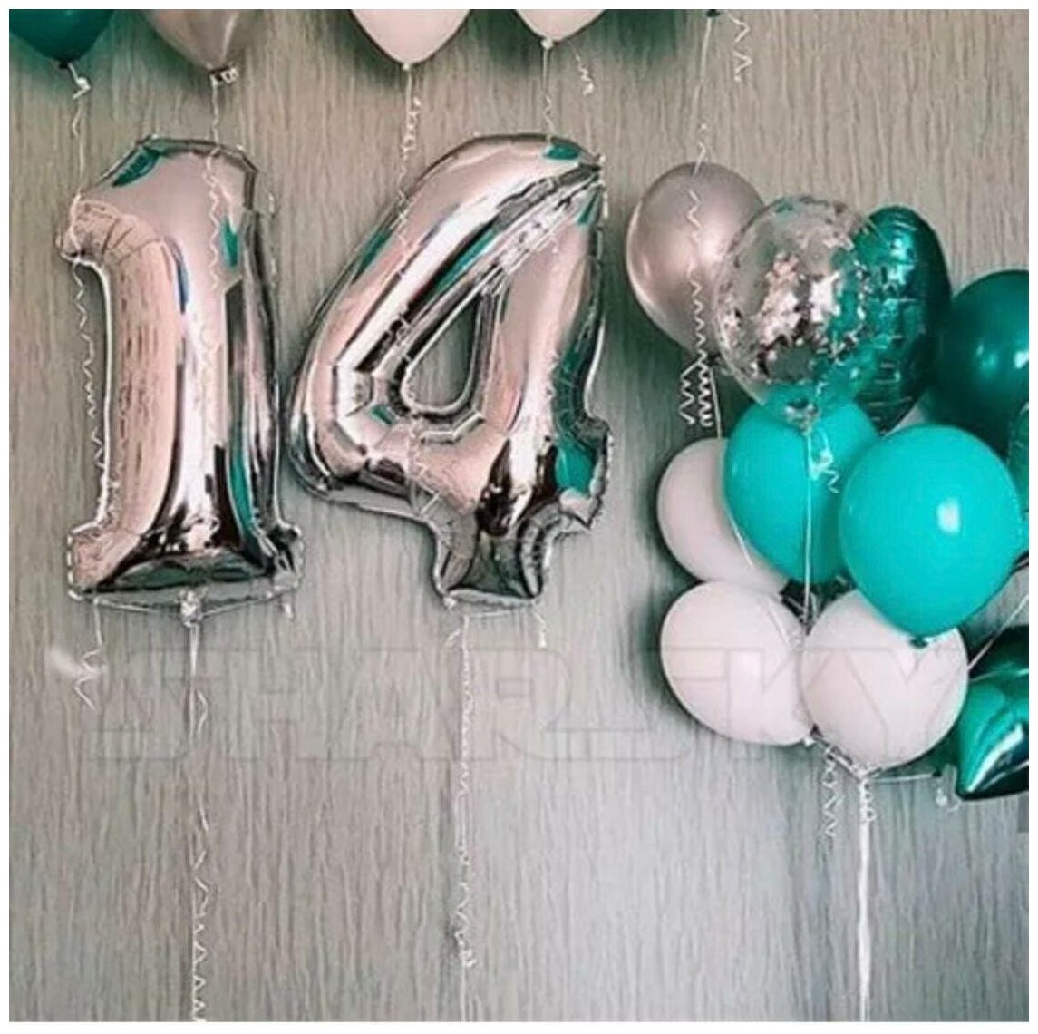 Цифры и шары на день рождения