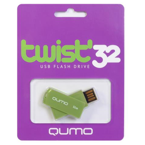 QUMO 32GB USB 2.0 Twist Pistachio