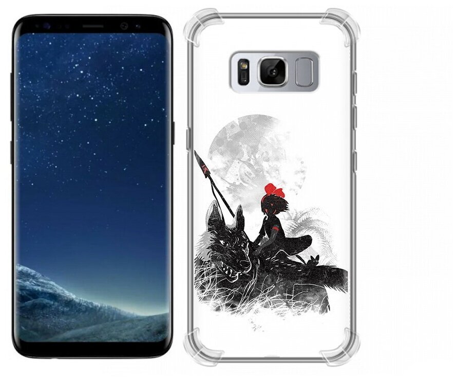 Чехол задняя-панель-накладка-бампер MyPads мононоке для Samsung Galaxy S8 SM-G9500 противоударный