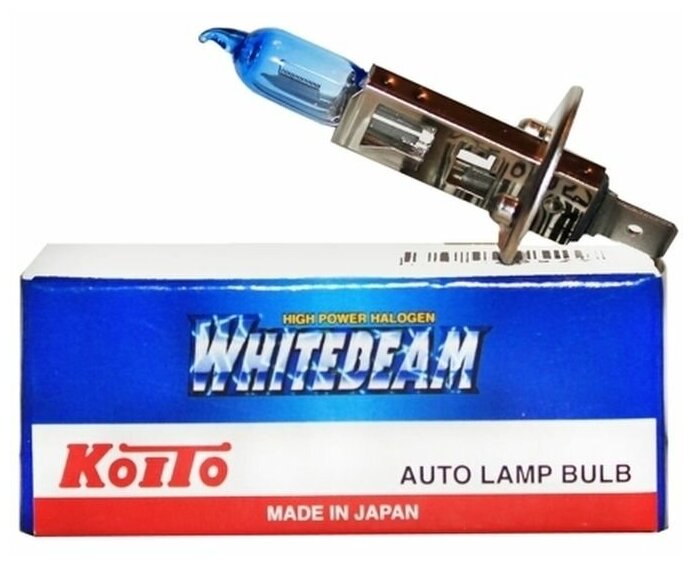 Лампа высокотемпературная Koito Whitebeam H1 12V 55W (100W) 4200K (уп. 1 шт.)