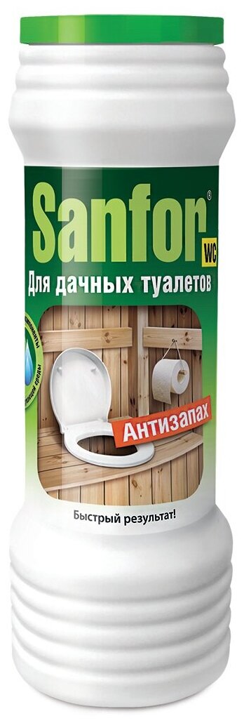 Sanfor Средство дезодорирующее для дачных туалетов Антизапах, 400г