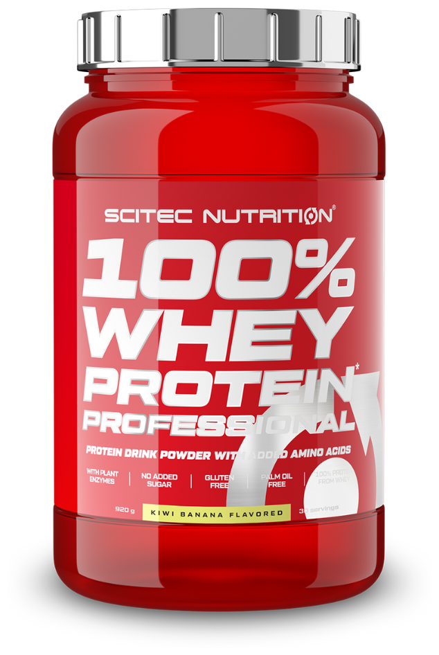 Scitec Nutrition 100% Whey Protein Professional 920 гр, киви-банан