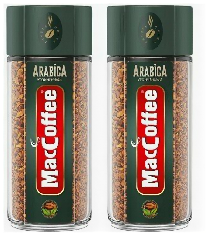 MacCoffee Кофе растворимый Arabica, 100 г, 2 уп