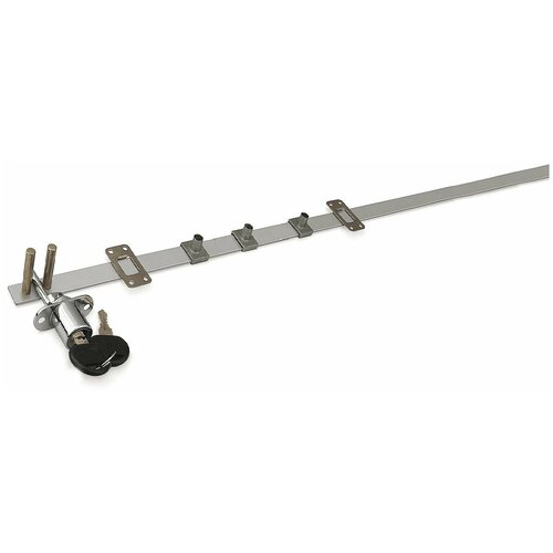 Замок 288-600мм. Фронтальный центральный с запирающим устройством на 3 ящика.