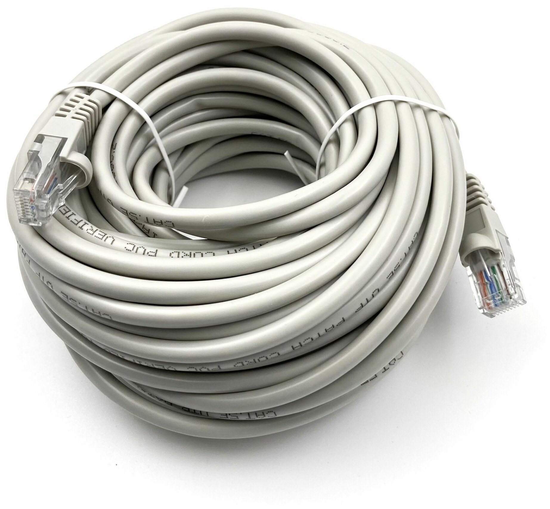 Патч-корд Buro UTP 4 пары cat5E CCA molded 15 м серый RJ-45 (m)-RJ-45 (m)