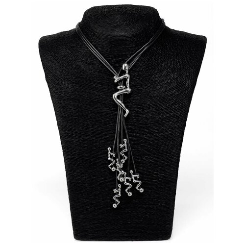 Колье Janess, длина 20 см, серебряный колье бижутерия женская janess jan 00008 neck silver