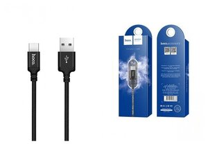 Кабель USB - USB Type-C HOCO X14, 3A черный 1м