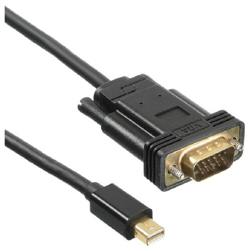 Кабель Mini DisplayPort - VGA, M/M, 2 м, Buro, чер, BHP MDPP-VGA-2 кабель mini displayport m mini displayport m 2м buro bhp mdpp 2