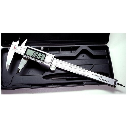 Цифровой штангенциркуль QST EXPRESS 001-150mm Stainless Hardened в Футляре 4721₽