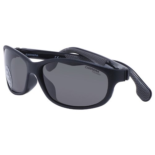 Солнцезащитные очки CARRERA, овальные, спортивные, поляризационные, с защитой от УФ, серый