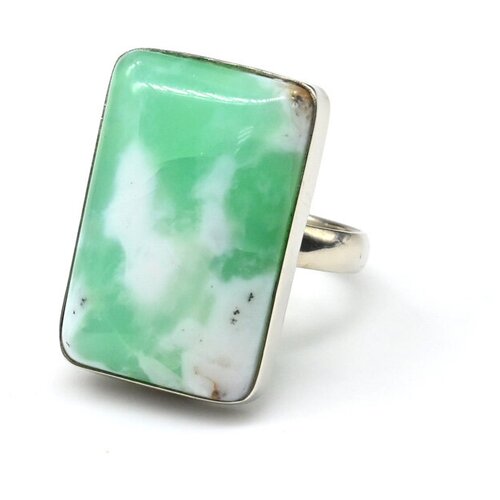 Кольцо Радуга Камня, хризопраз, размер 17, зеленый кольцо радуга камня хризопраз размер 17 5 зеленый