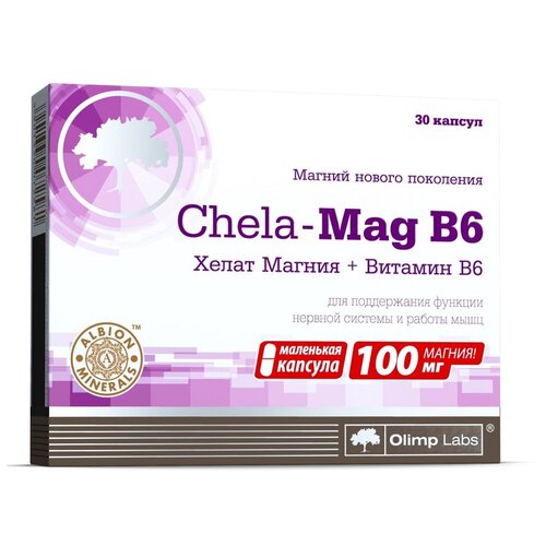 БАД OLIPM LADS Биологически активная добавка Chela-Mag B6, 690 мг, №30