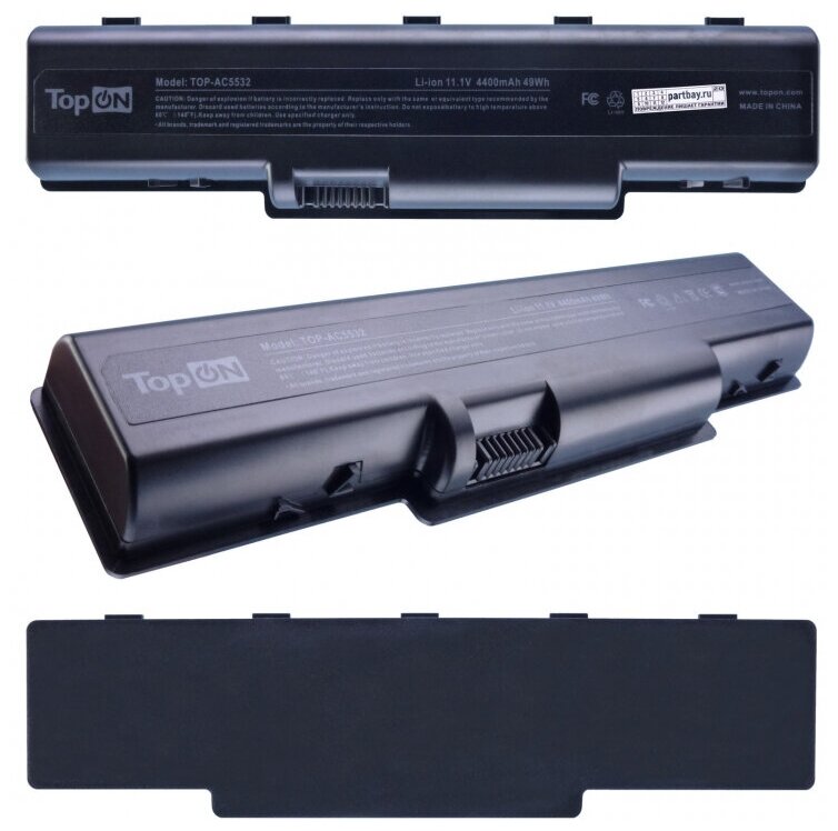 Аккумулятор TOP-AC5532 11.1V 4400mAh 49Wh для ноутбука Acer Aspire 4732, 5334, 5516, eMachines D525, D725, E525. PN: AS09A31, AS09A41