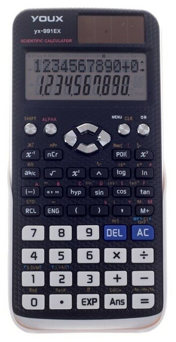Калькулятор инженерный 10 - разрядный 991 двухстрочный двойное питание./В упаковке шт: 1