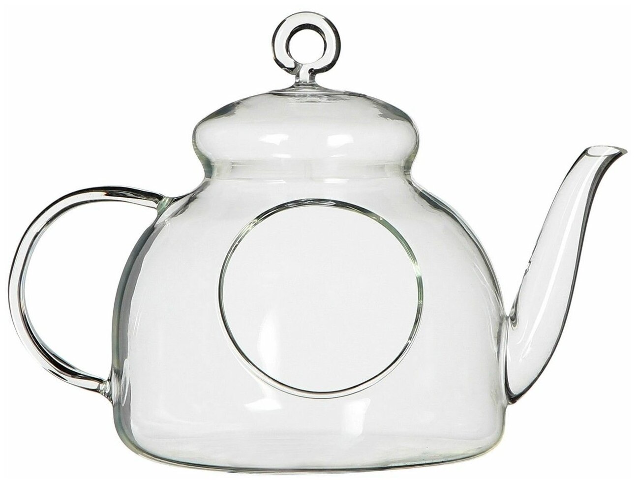 Флорариум - подсвечник под чайную свечу "Чайничек", стекло, 14 см, 4 SEASONS