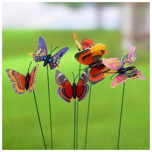 Набор декоративного штекера 6 шт Бабочка дельфиус микс 469₽