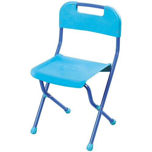Детский складной стул InHome с пластмассовым сиденьем, спинкой и заглушками для ножек, 3-7 лет СТИ1/Б