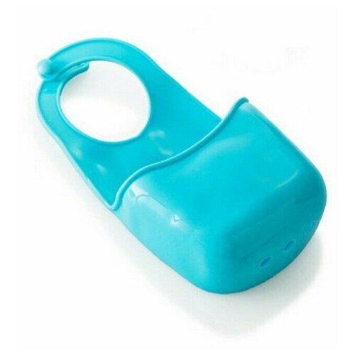 Держатель подвесной для губки, мыла силиконовый, голубой