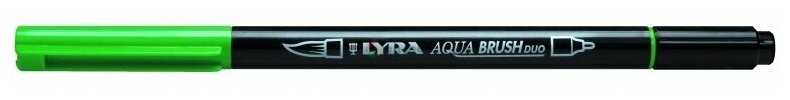 Фломастер цветной акварельный Lyra Aqua Brush Duo, двусторонний Зеленая трава