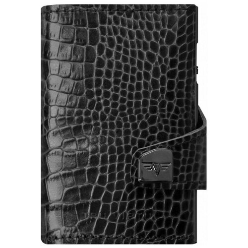 Кожаный кошелек TRU VIRTU CLICK &SLIDE Croco, цвет Черный крокодил (CL-cr-black)