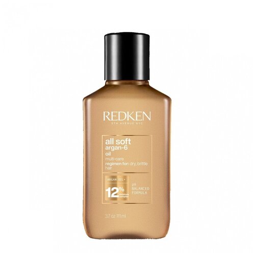 Redken All Soft Oil Argan-6 Масло для комплексного ухода за любым типом волос, 111 мл