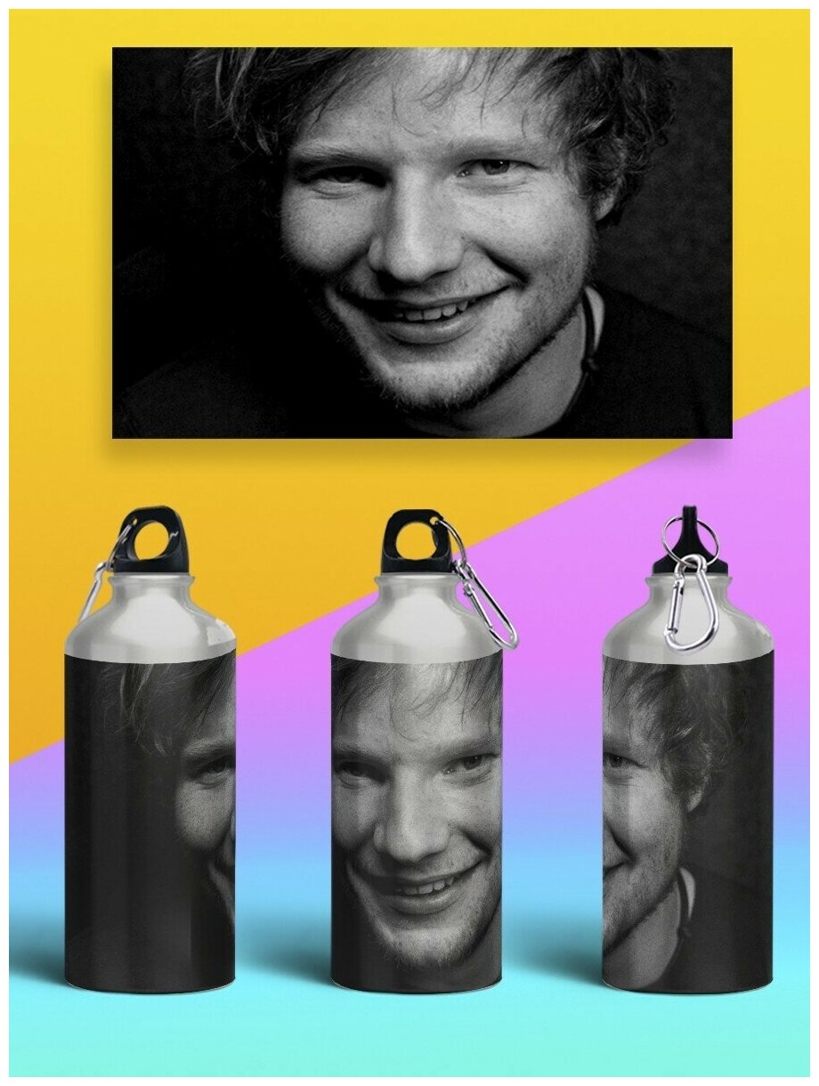 Бутылка спортивная,туристическая фляга, 500мл Ed Sheeran - 3