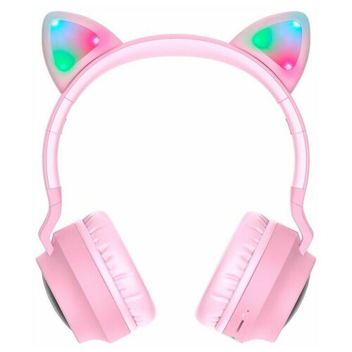 Наушники беспроводные MULI PURPOSE GAME HEADSET Стильная bluetooth-гарнитура с кошачьими ушками Детские наушники с подсветкой 160000₽