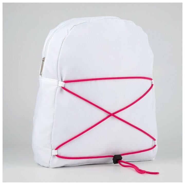 Рюкзак текстильный со шнуровкой, цвет белый 7574262