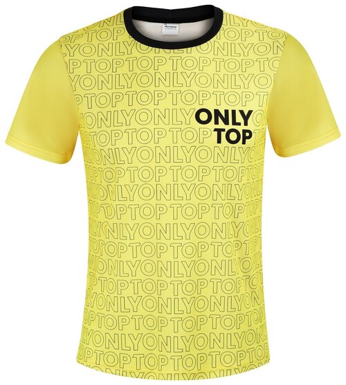 Футболка ONLYTOP, размер 50, желтый