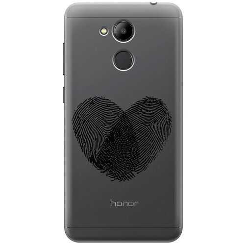Силиконовый чехол с принтом Lovely Fingerprints для Honor 6C Pro / Хонор 6С Про силиконовый чехол на honor 6c хонор 6с мопс с мороженкой прозрачный