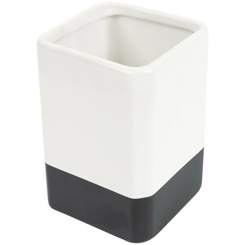 Стакан для зубных щёток керамика, белый