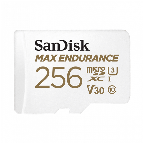 Карта памяти 256Gb - SanDisk Max Endurance MicroSDXC Class 10 UHS-I U3 V30 SDSQQVR-256G-GN6IA