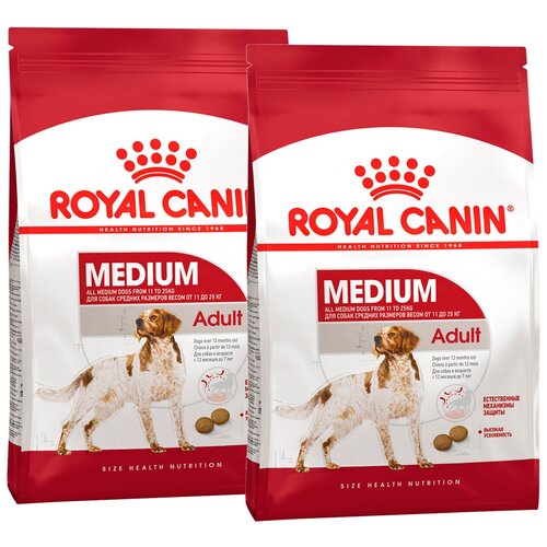 Сухой корм ROYAL CANIN MEDIUM ADULT для взрослых собак средних пород (3 + 3 кг)