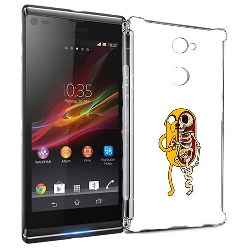 Чехол задняя-панель-накладка-бампер MyPads Джейк скелет для Sony Xperia L2 5.5 (H4311) противоударный чехол задняя панель накладка бампер mypads джейк скелет для sony xperia l3 противоударный