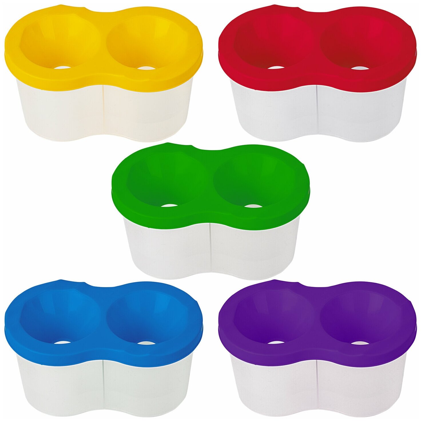 фото Стакан-непроливайка пифагор "эники-беники", двойной, ассорти, 192125