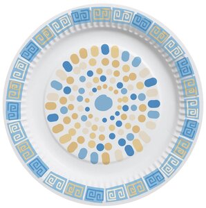 Набор бумажных тарелок Мозаика, 6 шт d=180 мм