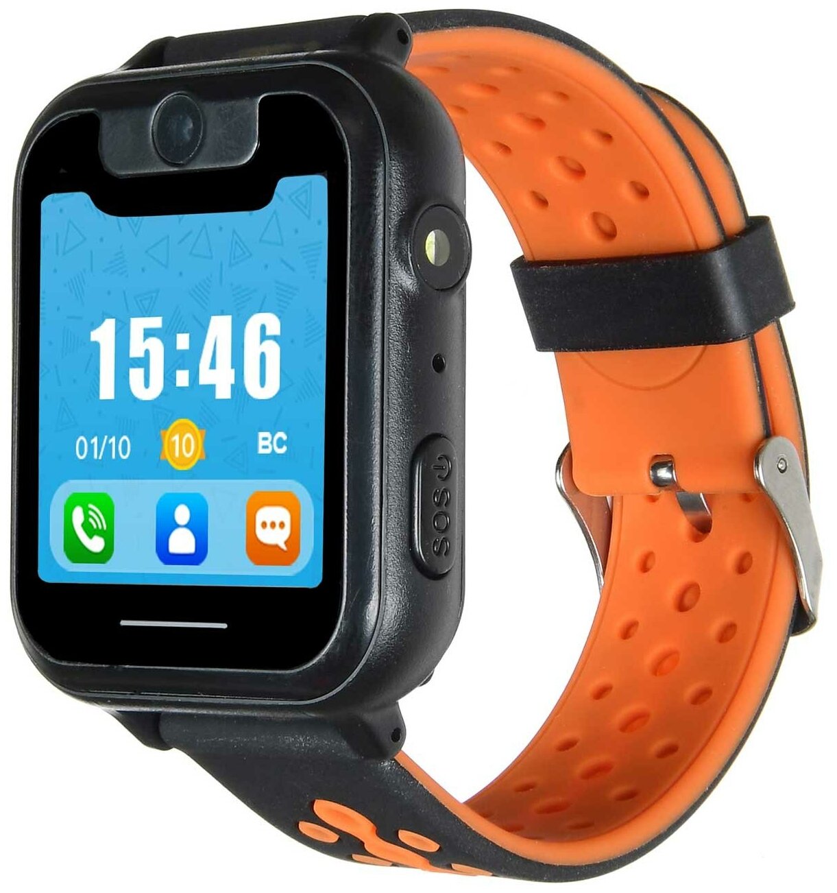 Часы с GPS трекером Digma Kid K7m Black/Orange